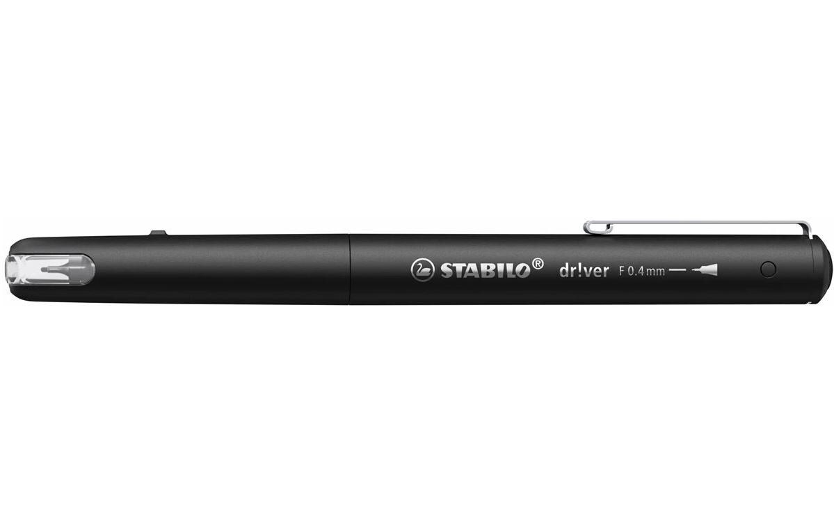STABILO Fineliner Driver fine 0.4 mm, Schwarz, 5 Stück