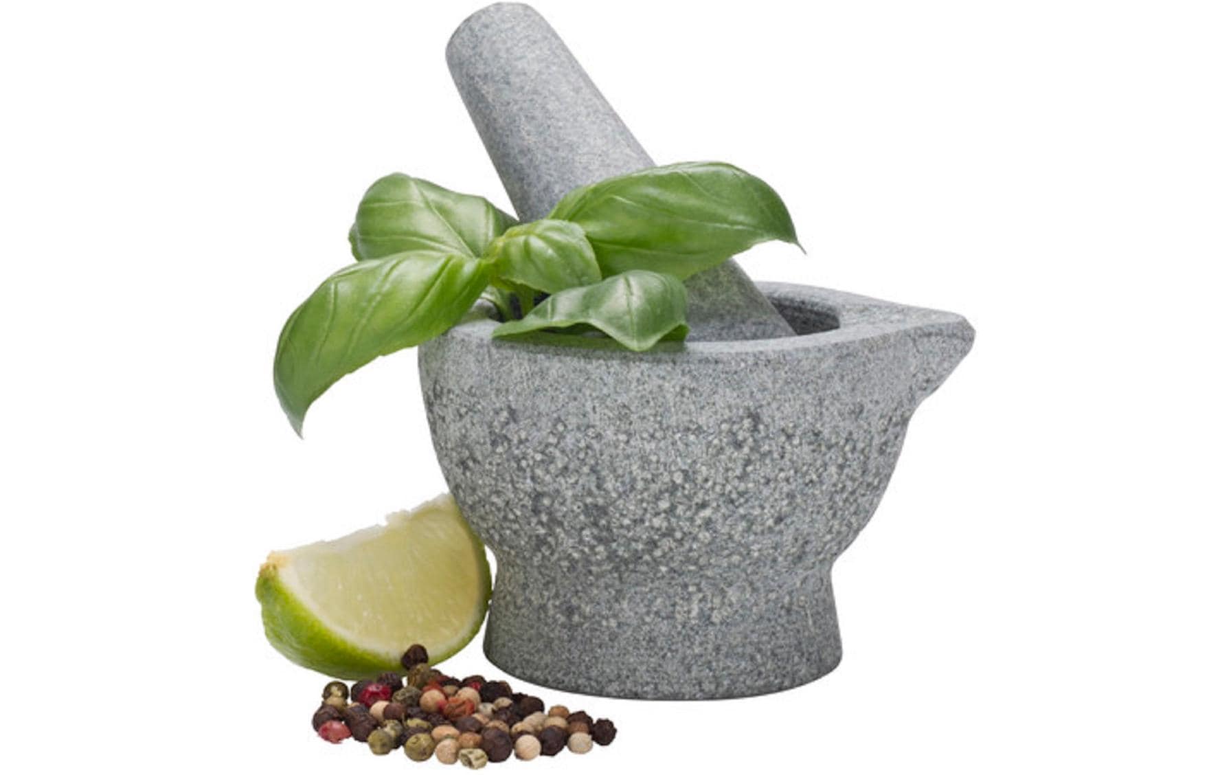 Nouvel Mörser mit Stössel 8.5 x 6.5 cm, Stein