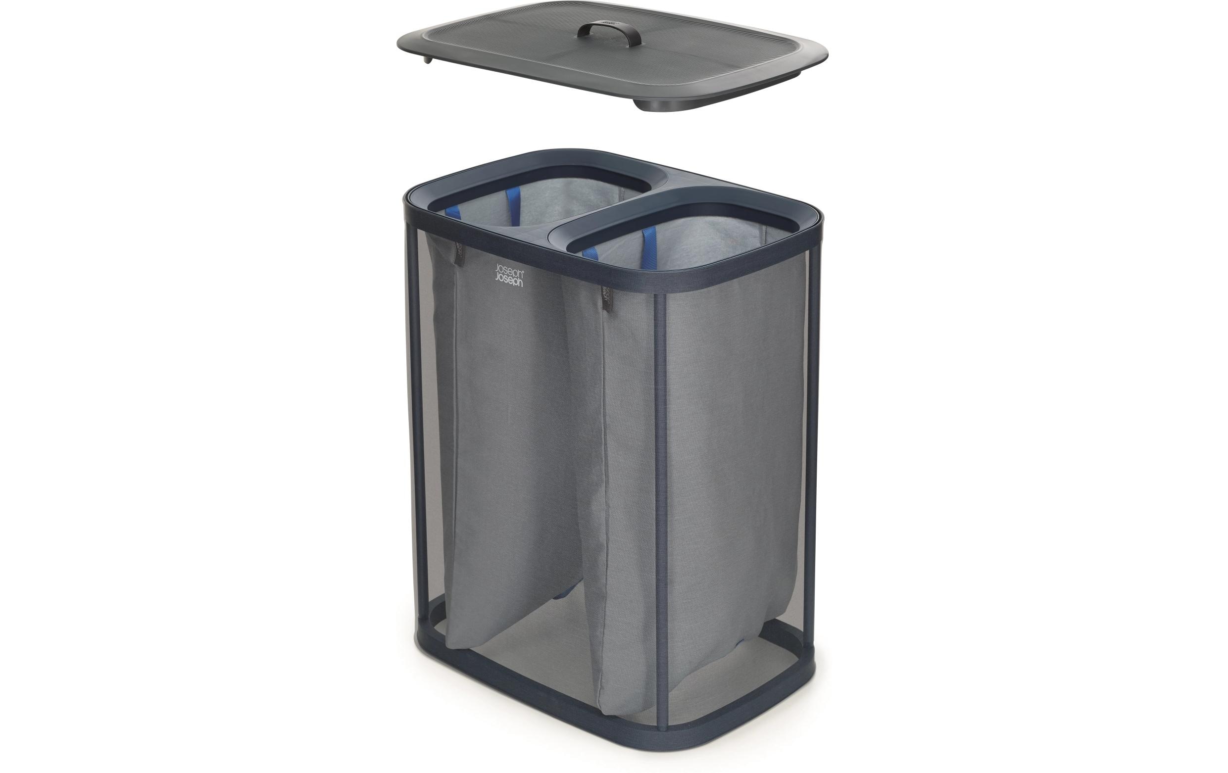 Joseph Joseph Wäschesammler Tota 90 L, 2x 45 L, Schwarz