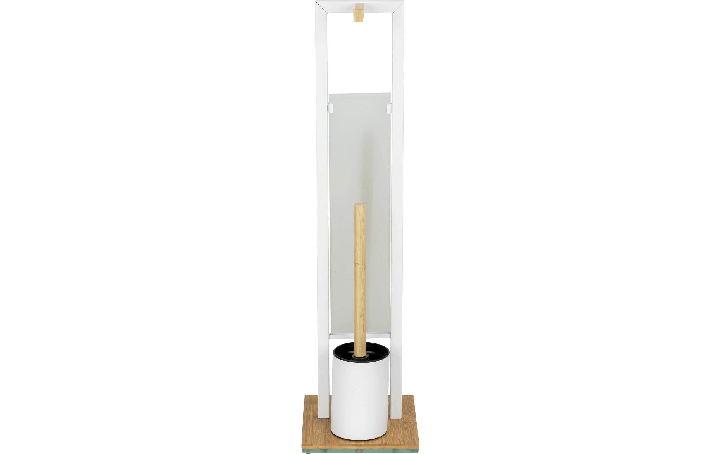 Wenko Toilettengarnitur Rivalta Braun/Weiss