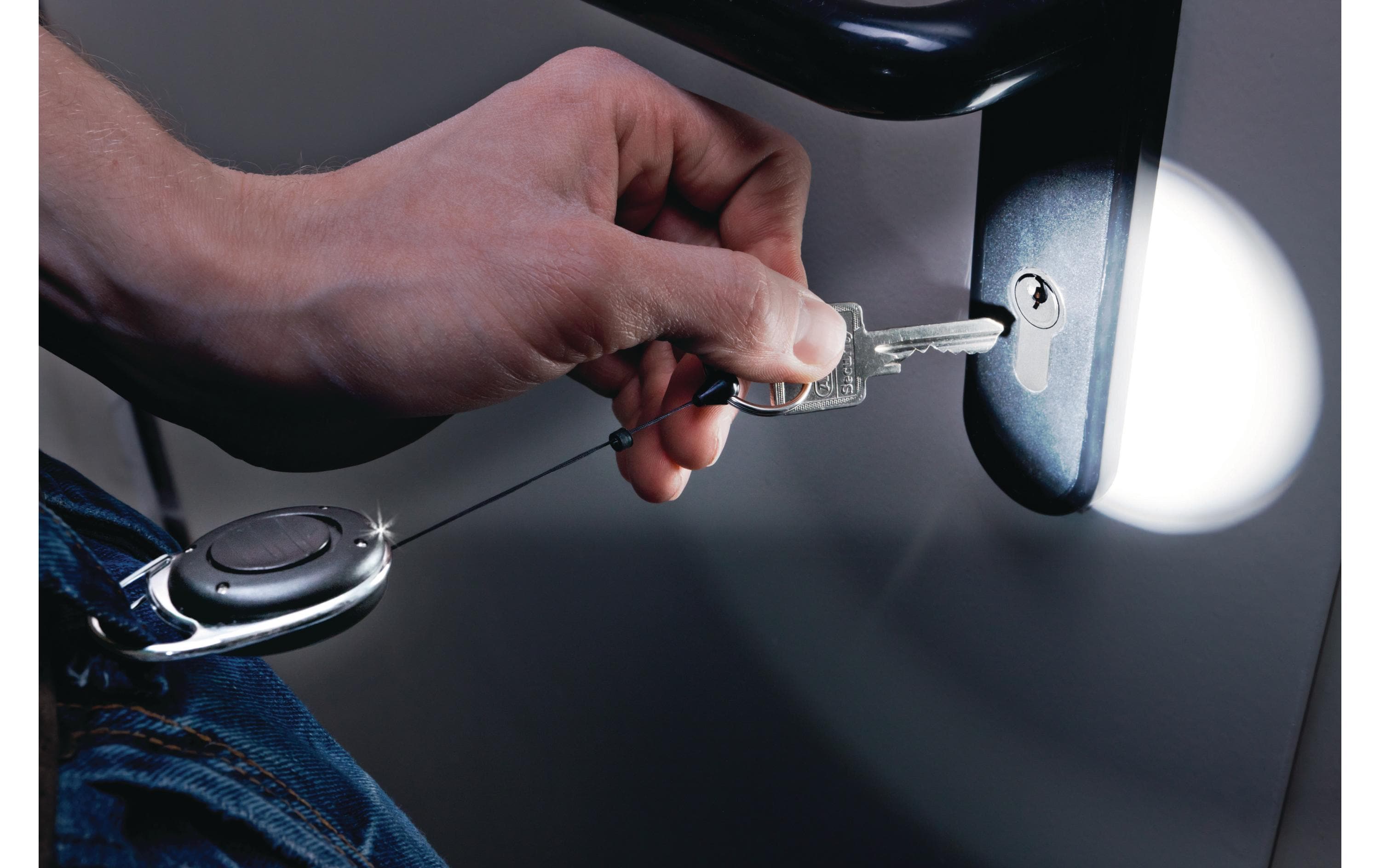 DURABLE Ausweishalter Style LED Schwarz