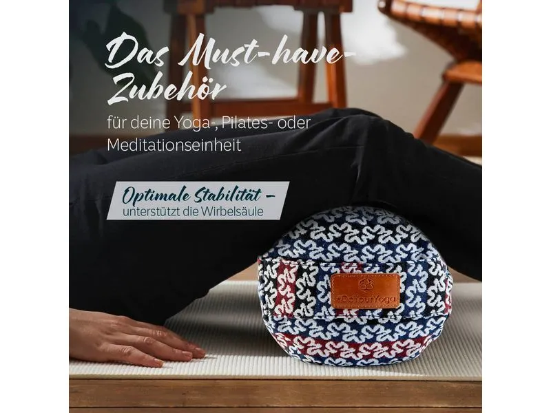 DoYourYoga Yoga-Bolster Tarik Buchweizen, Mehrfarbig DoYourYoga Yoga-Bolster Tarik Buchweizen, Mehrfarbig