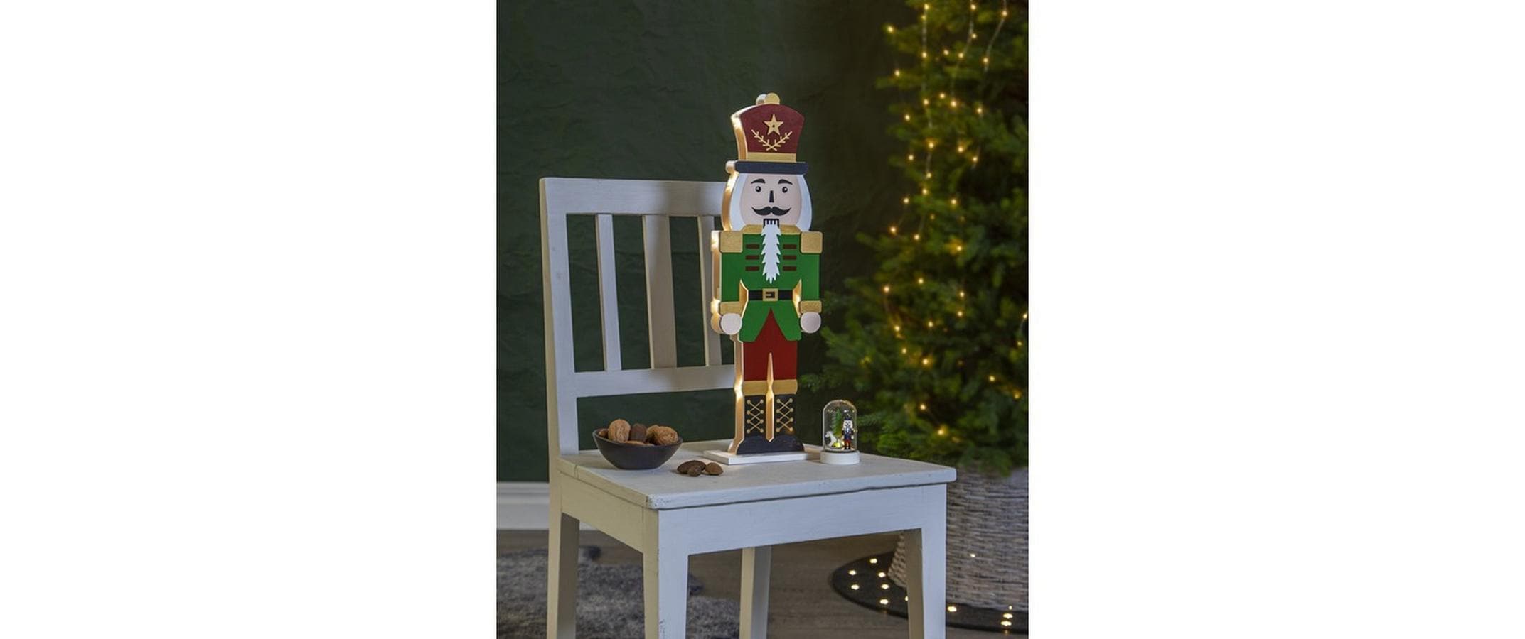 Star Trading LED-Figur Nussknacker, 52 cm, Grün