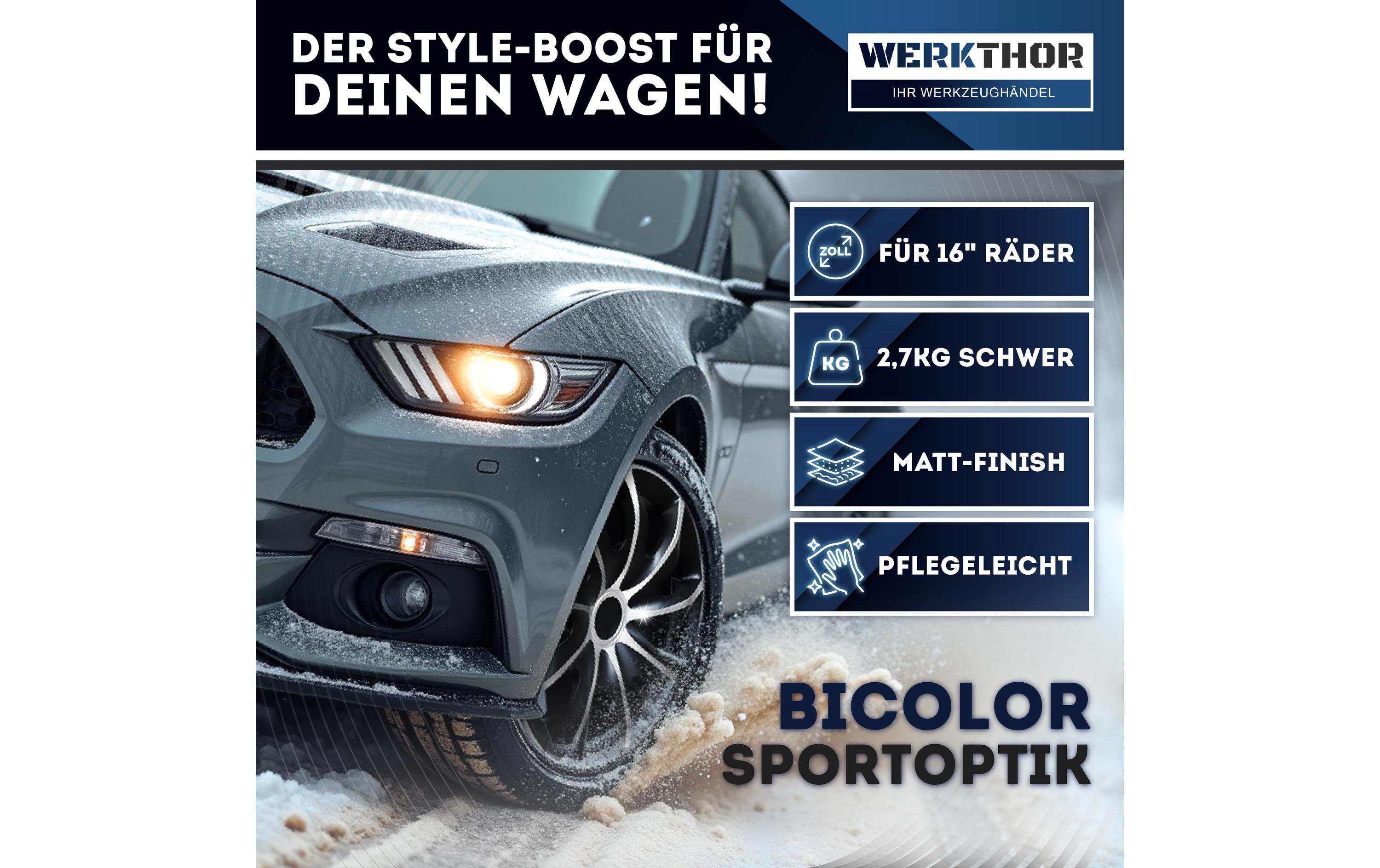 Werkthor Radzierblende 4er Set 16