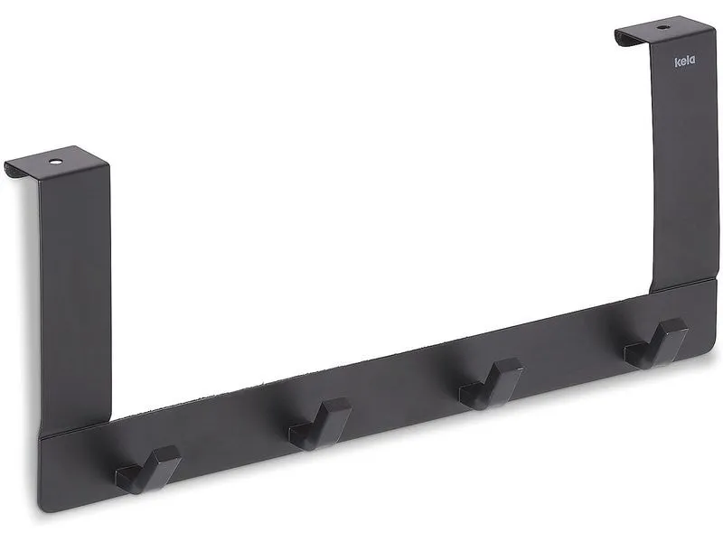 Kela Türgarderobe Colgar 4 Haken, Schwarz Kela Türgarderobe Colgar 4 Haken, Schwarz