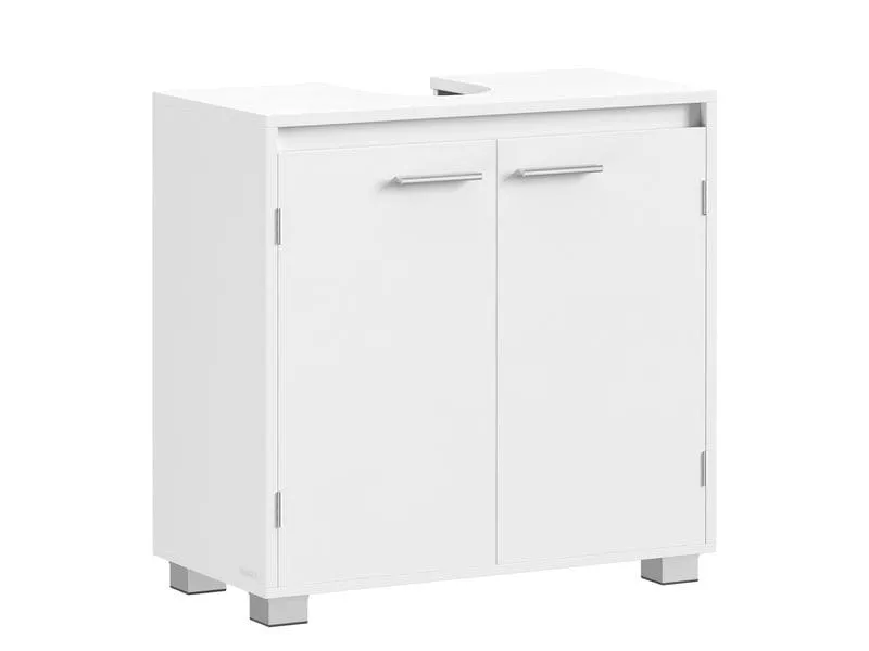 VASAGLE Waschbeckenschrank 60 x 60 cm, Weiss