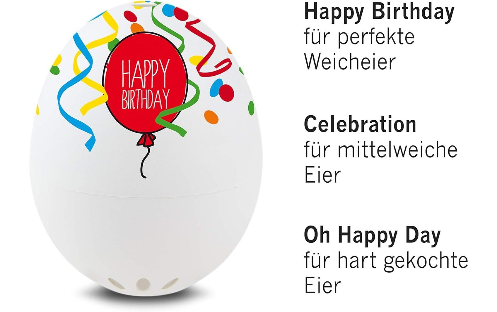 PiepEi Küchentimer Singende Eieruhr Geburtstag, Weiss