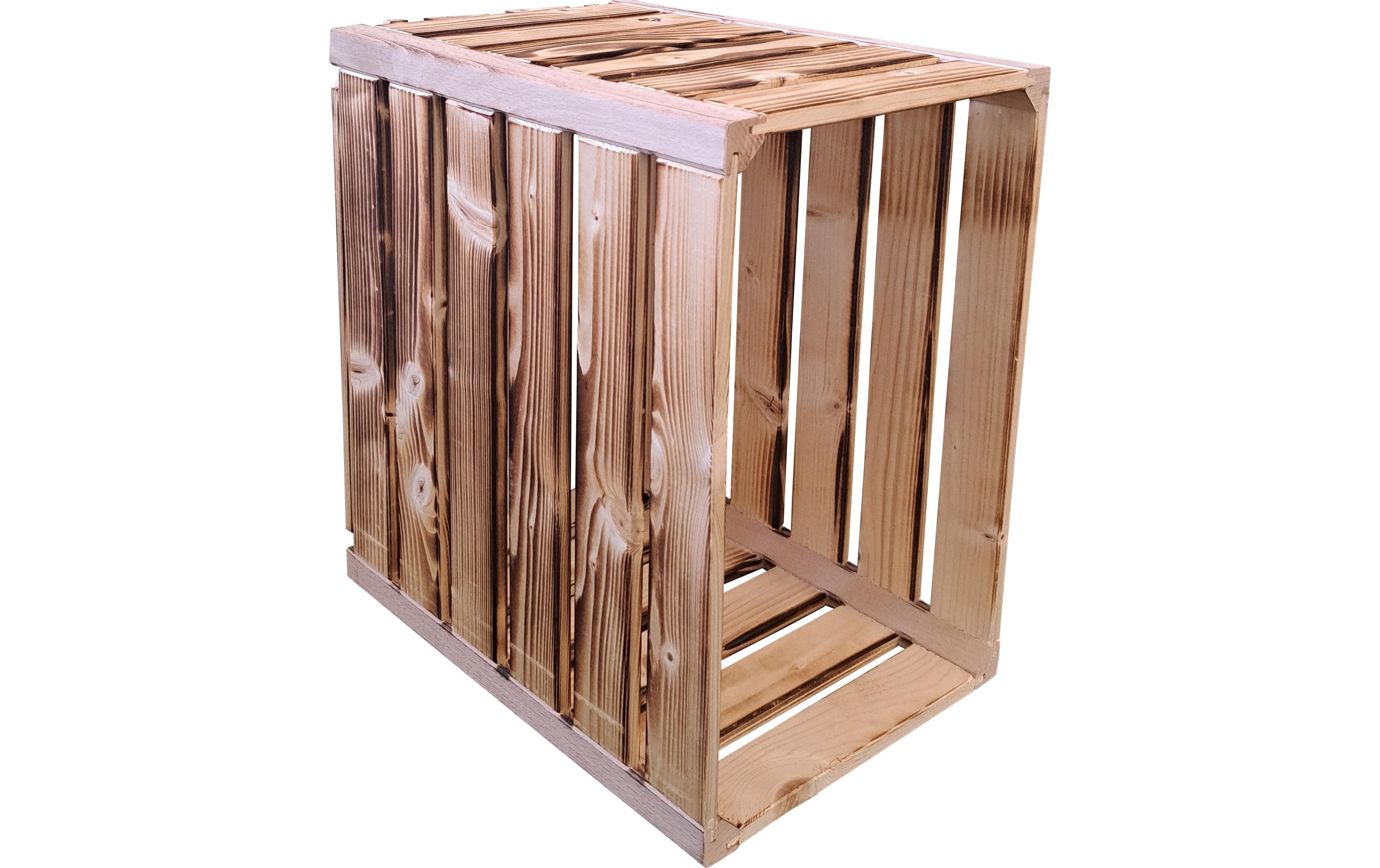 Holz Zollhaus Holzharasse geflammt, 23.3 x 35 x 32 cm