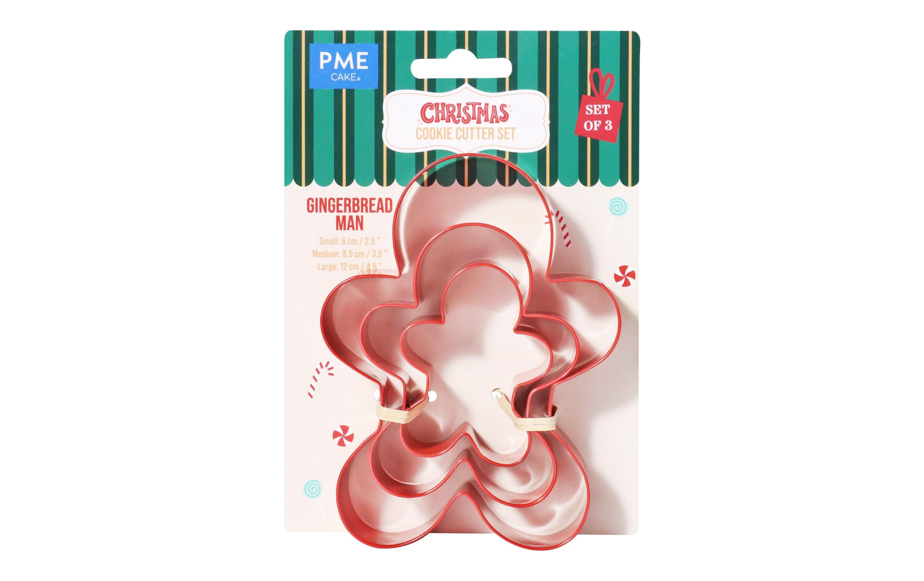 PME Guetzli-Ausstecher Lebkuchenmann 3 Stück, Rot