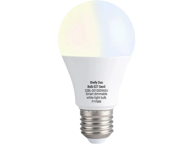 Shelly Plug & Play · Duo Bulb E27 Gen3 · LED Lampe · dimmbar