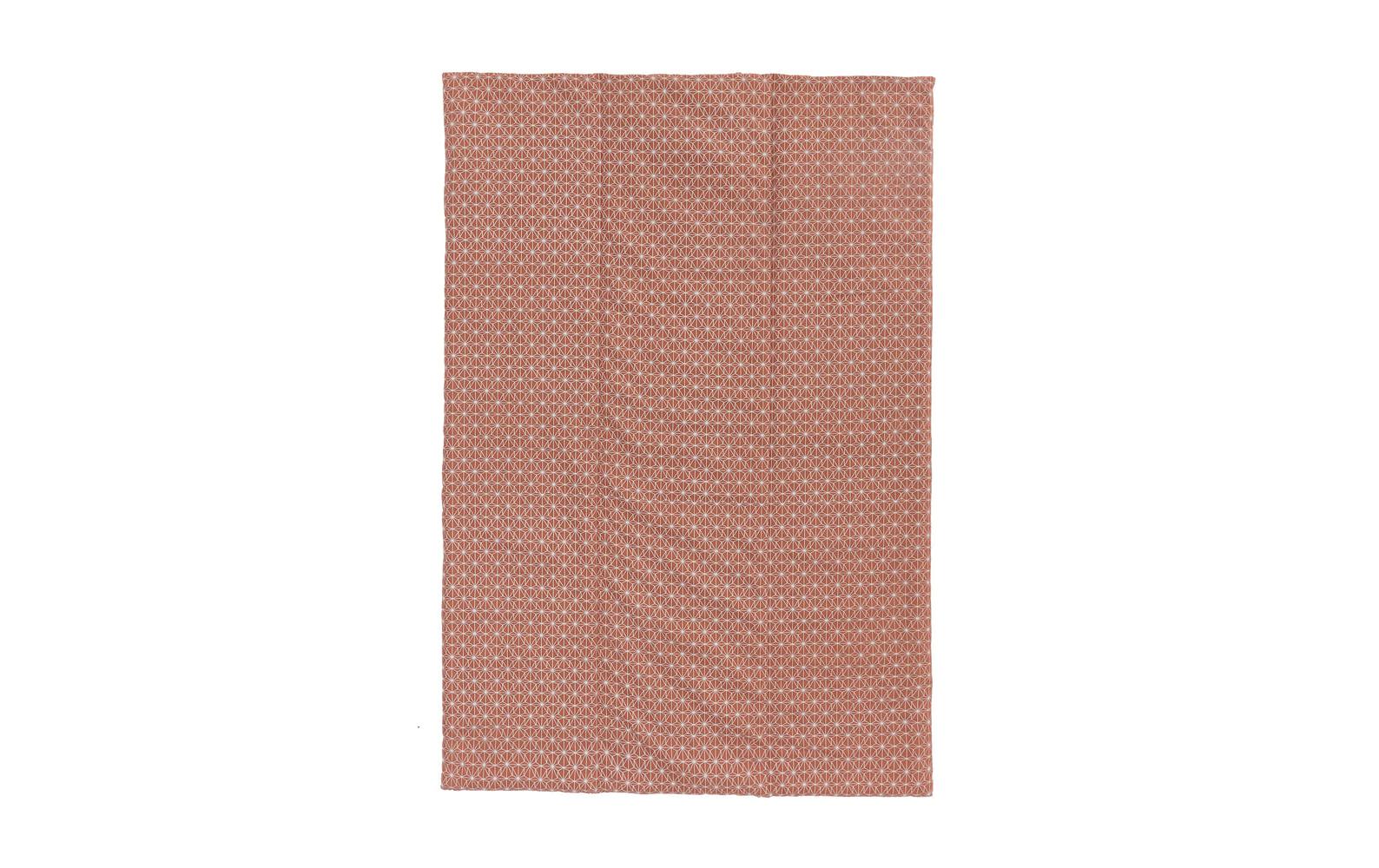 Urbanara Picknickdecke Ankisa 130 x 190 cm - Senfgelb / Weiss