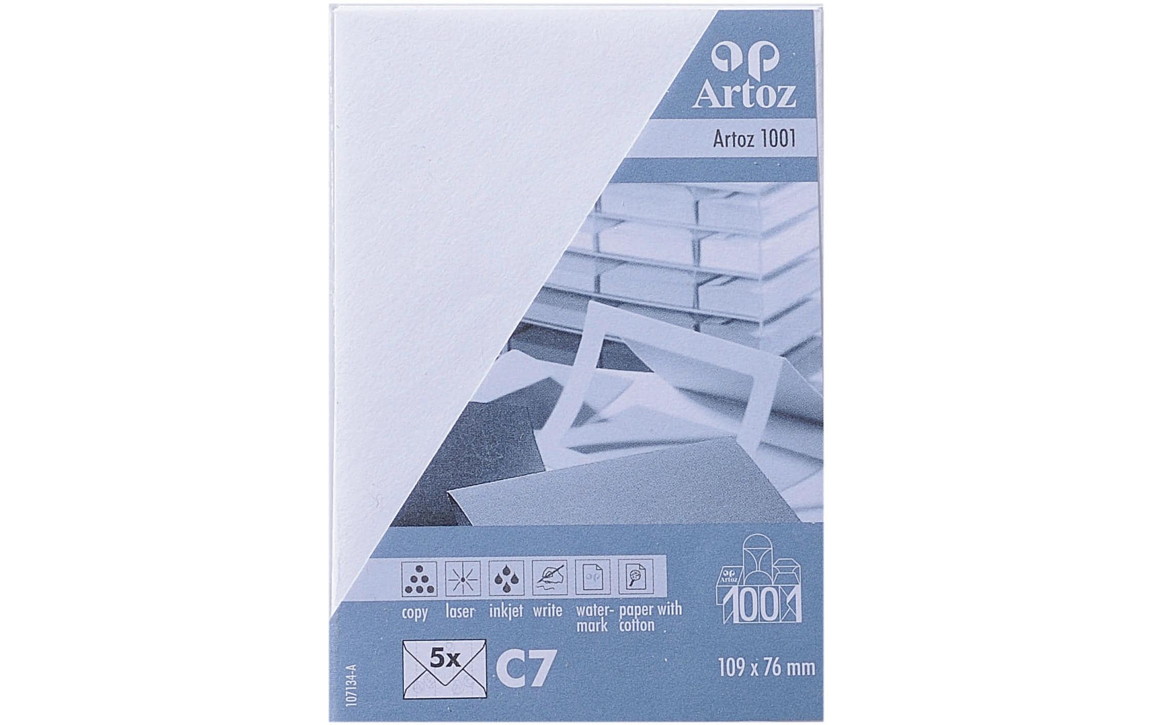 Artoz Couvert 1001 C7, 5 Stück, Weiss