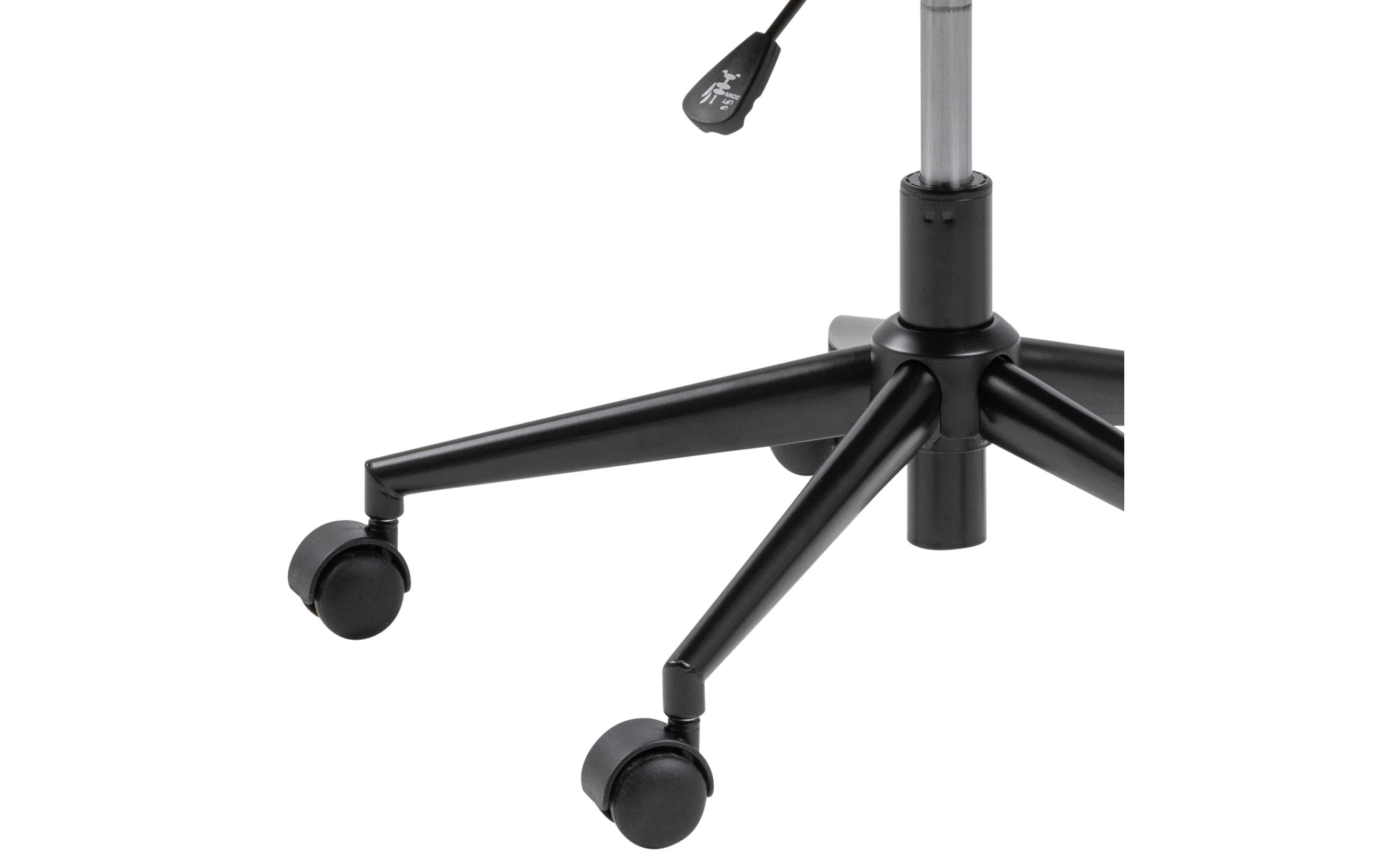 AC Design Bürostuhl Nora, mit Polsterrücken und Armlehnen, Dunkelgrau