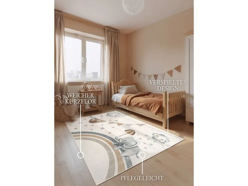 Villeroy & Boch Dekoteppich Walk like an Elephant Rainy Party 160 x 230 cm