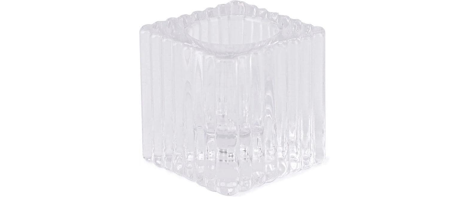 Pajoma Kerzenhalter Welle 1 Stück, Transparent