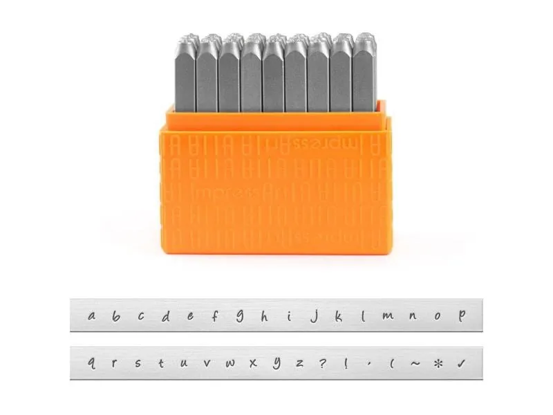 ImpressArt Prägestempel Set 3 mm Kleinbuchstaben, 27 Stück ImpressArt Prägestempel Set 3 mm Kleinbuchstaben, 27 Stück