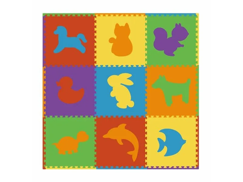 KOOR Puzzlematte Animalo, 61.5 x 61.5 x 1 cm, mehrfarbig KOOR Puzzlematte Animalo, 61.5 x 61.5 x 1 cm, mehrfarbig