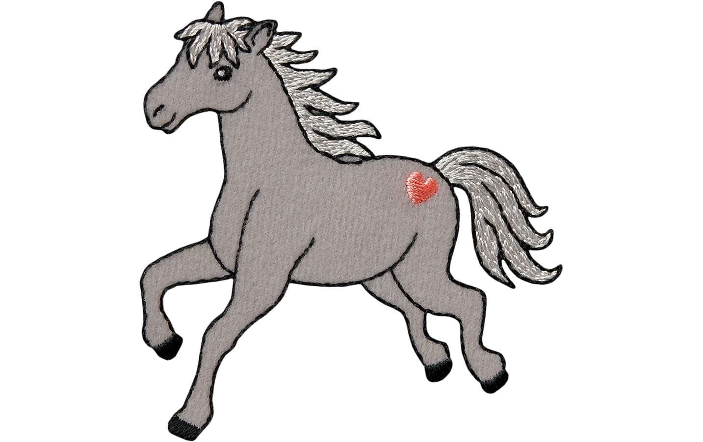 Mono-Quick Aufbügelbild Pferd mit Herz 1 Stück Mono-Quick Aufbügelbild Pferd mit Herz 1 Stück