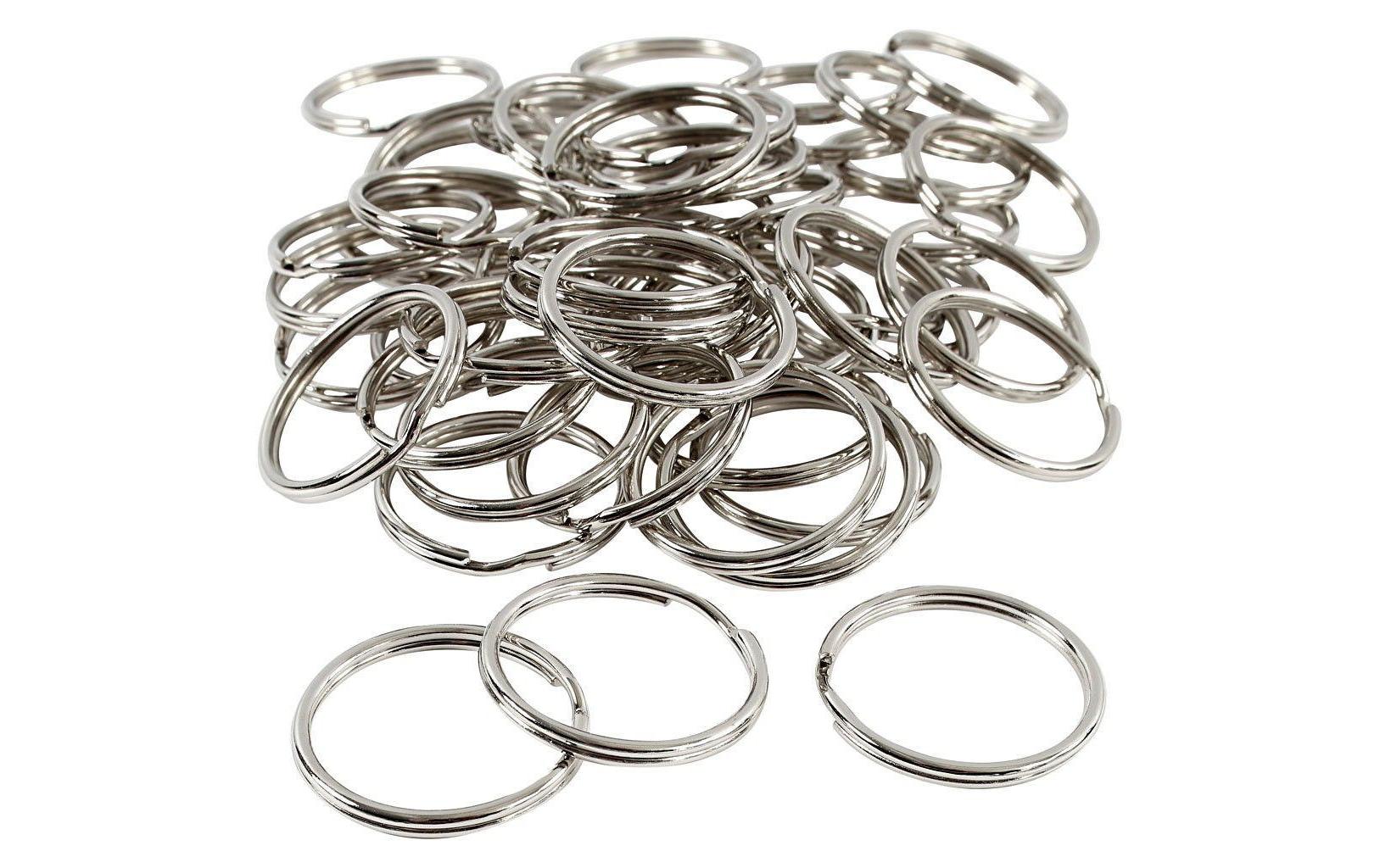Creativ Company Spaltring 30 mm Metall, 80 Stück Creativ Company Spaltring 30 mm Metall, 80 Stück