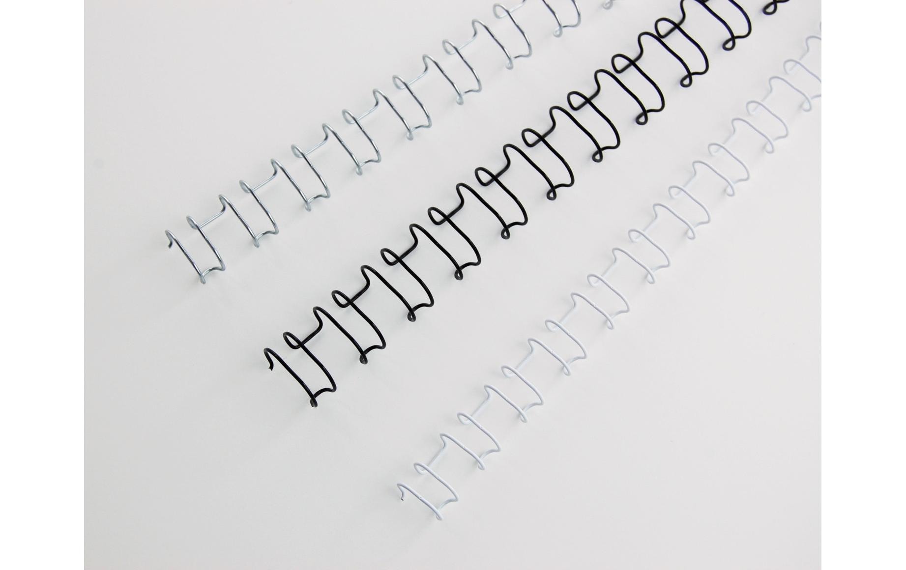 GBC Binderücken Wire Bind 21 Ø 10 mm, Silber, 100 Stück