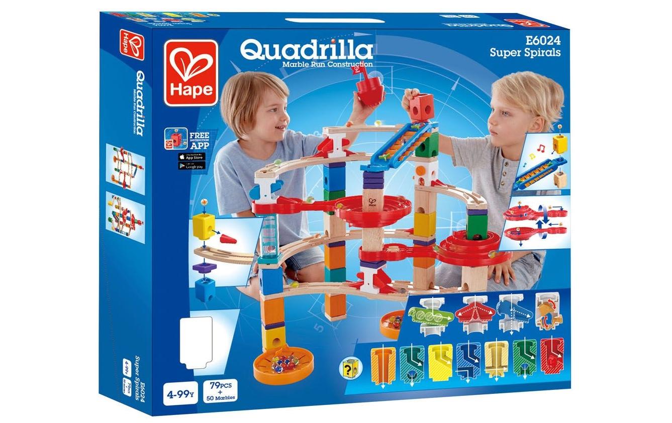 Hape Kugelbahn Quadrilla Super Spiralburg & Endspurt Hape Kugelbahn Quadrilla Super Spiralburg & Endspurt