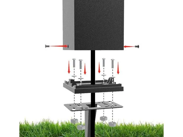 Schönenberger Cuneo Universal Erdspiess für Energiesäule 6 x 10 x 18 cm