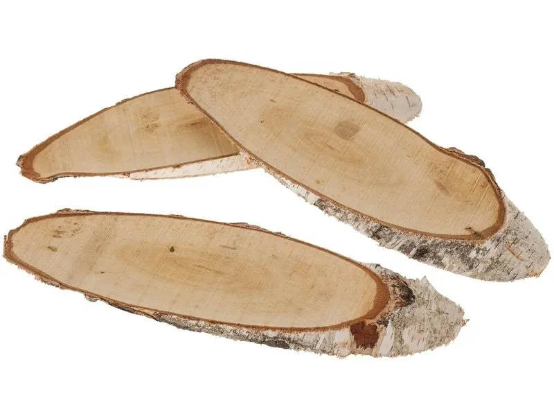 Opiflor Holzscheiben oval, 35-40 cm x 2 cm