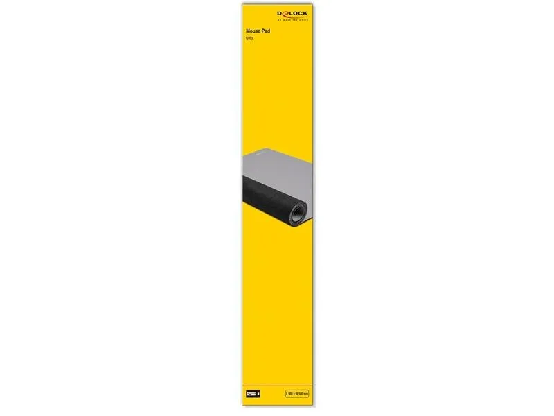 Delock Mausmatte 900 x 500 x 2 mm Grau