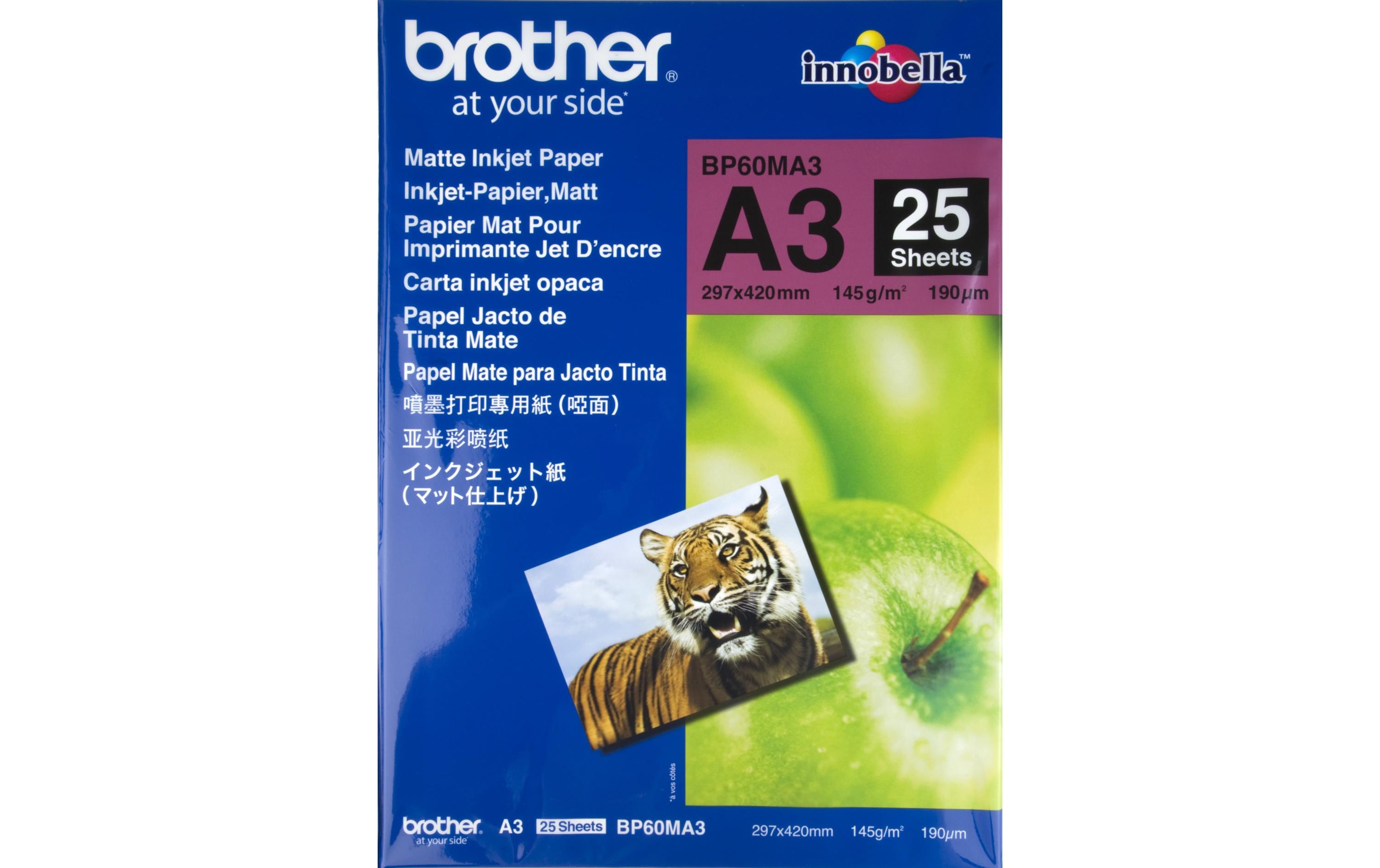 Brother Fotopapier A3 145 g/m² 25 Stück Brother Fotopapier A3 145 g/m² 25 Stück