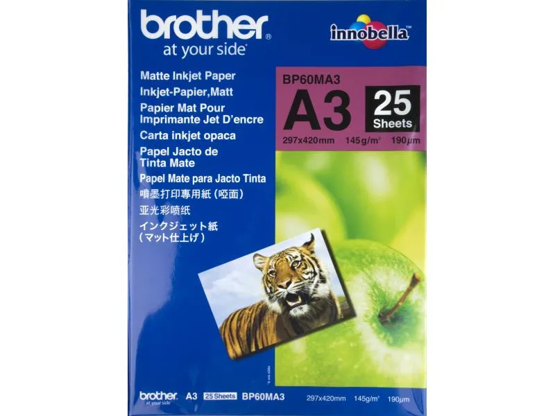 Brother Fotopapier A3 145 g/m² 25 Stück Brother Fotopapier A3 145 g/m² 25 Stück