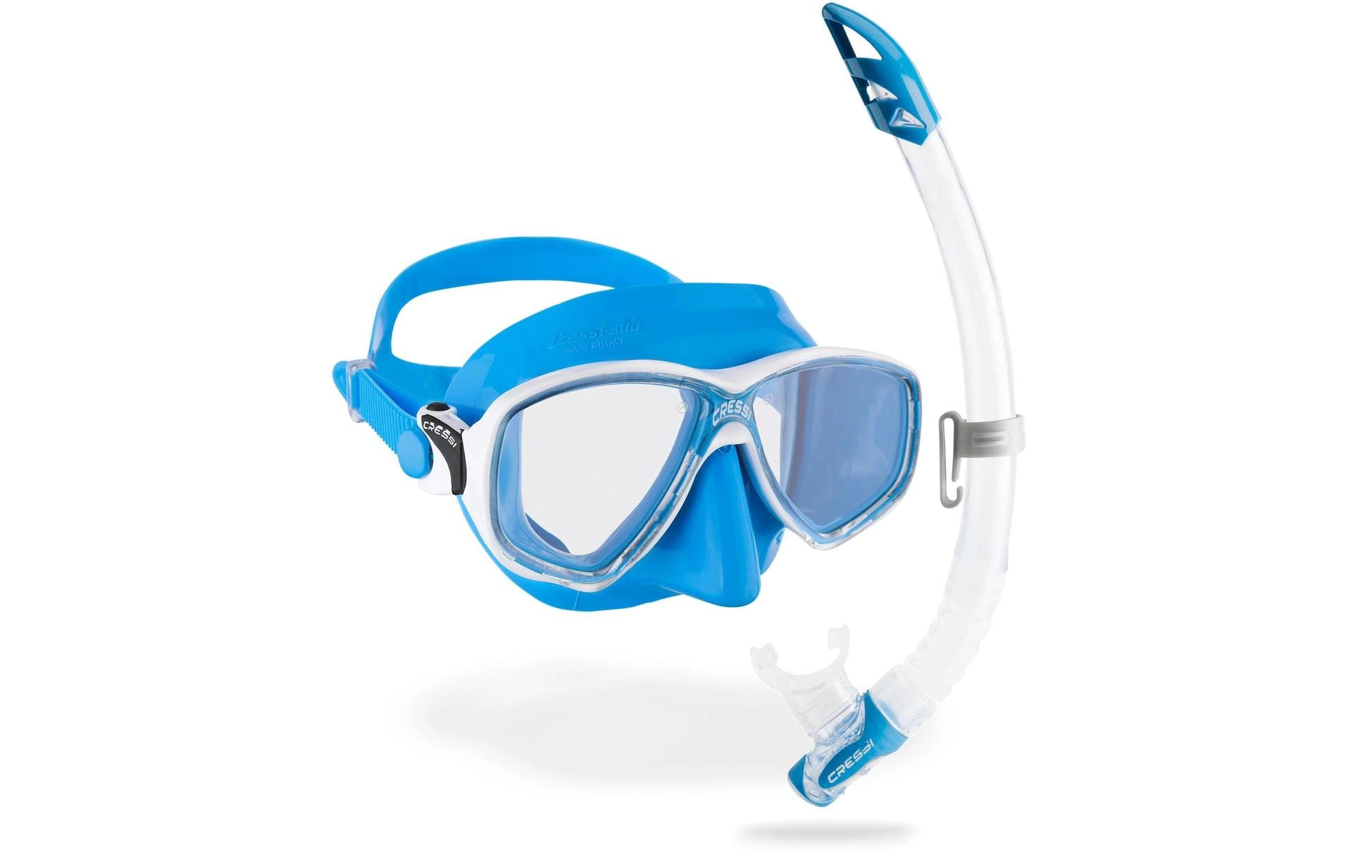 CRESSI Marea + Gamma Schnorchel Combo Clear/Blue