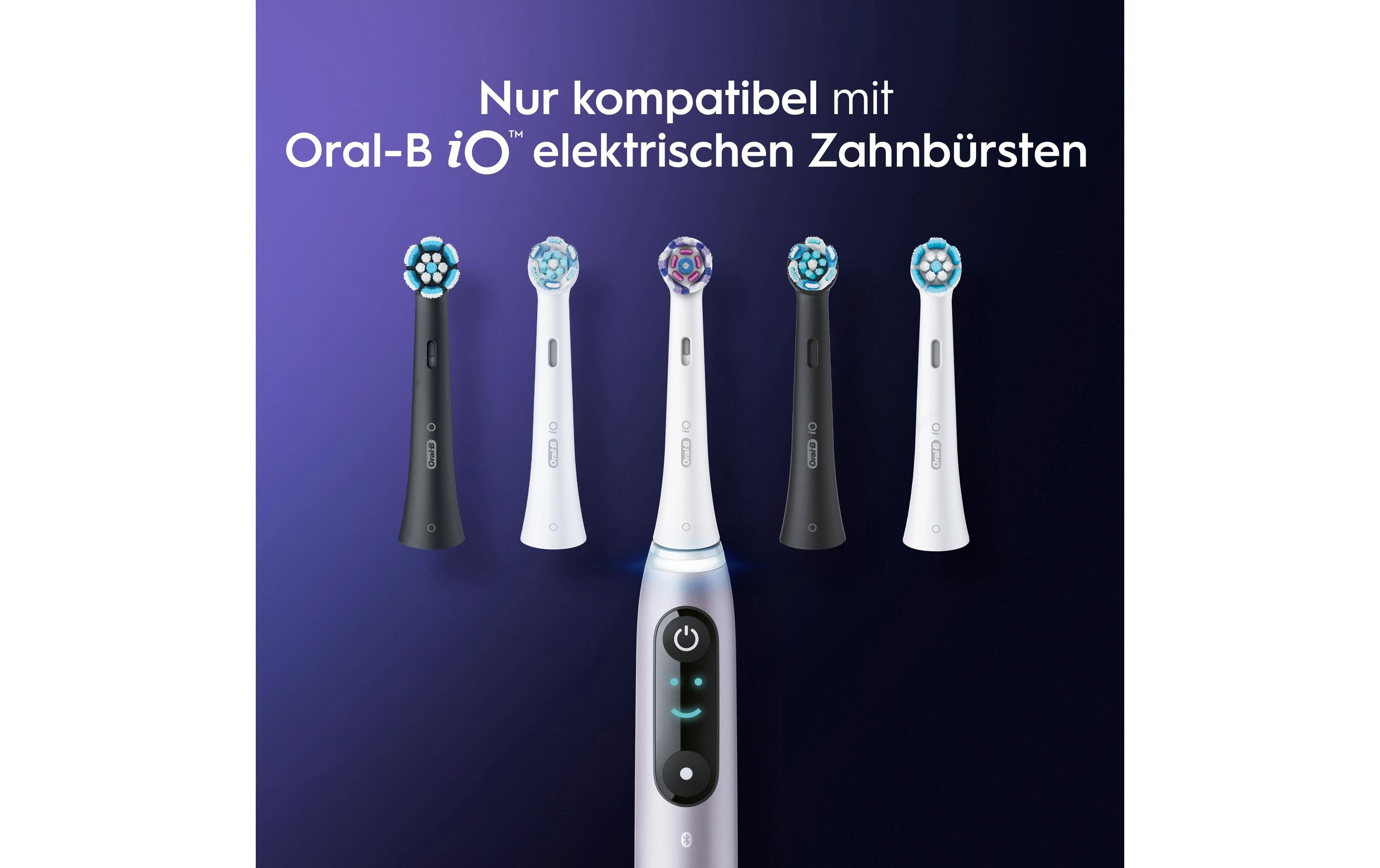 Oral-B Zahnbürstenkopf iO Ultimative Reinigung, Schwarz, 8 Stück
