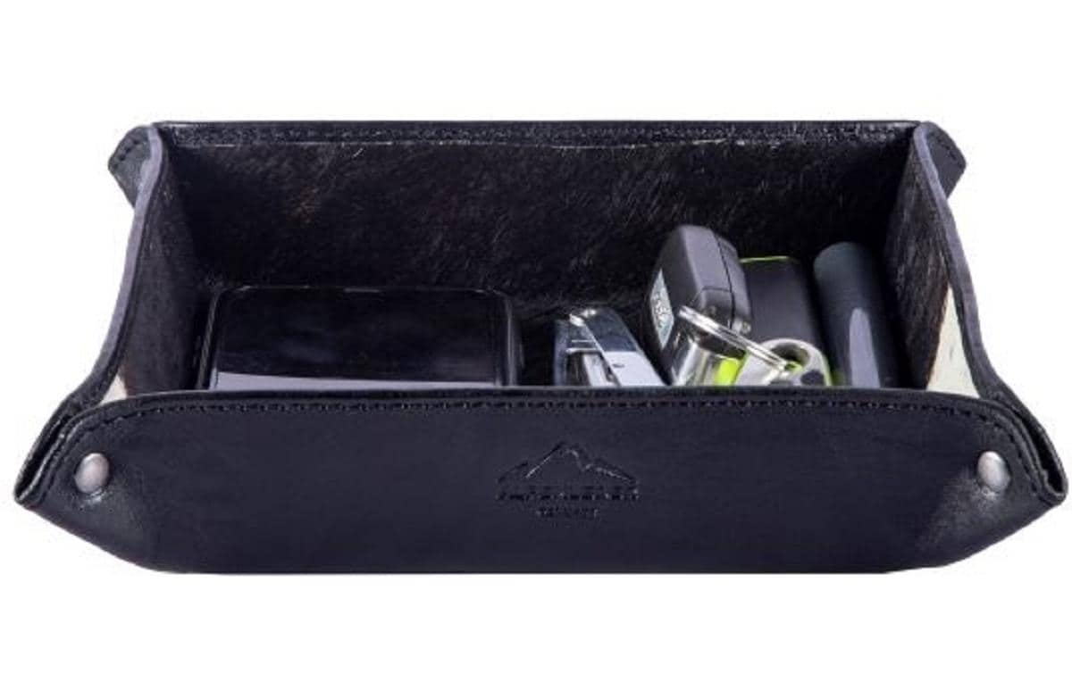 Alpenleder Hosentaschendepot Gruschtler 17x17cm, Kuhfell Alpenleder Hosentaschendepot Gruschtler 17x17cm, Kuhfell