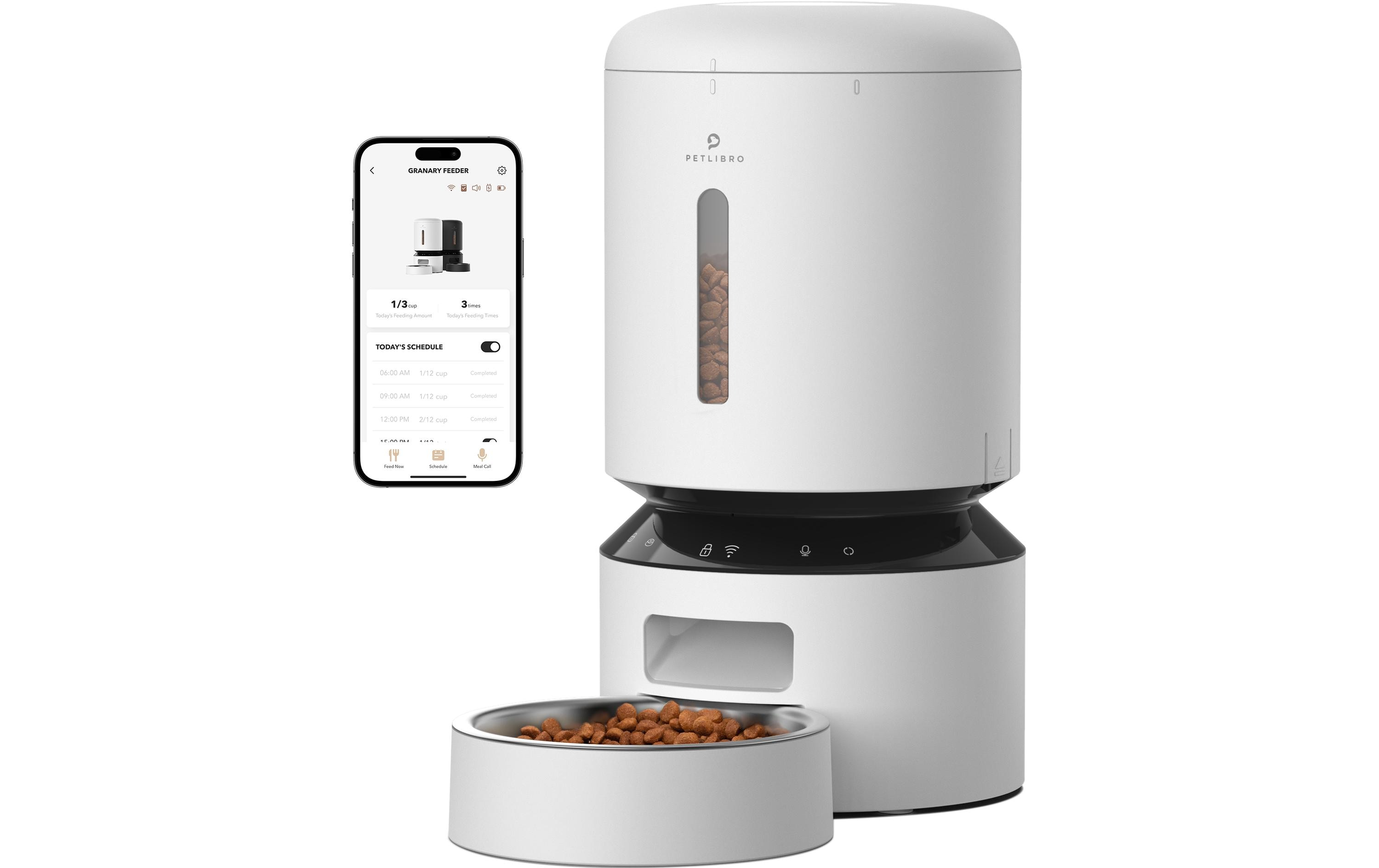 Petlibro Futterautomat Granary Wifi Feeder, 5 l, Weiss