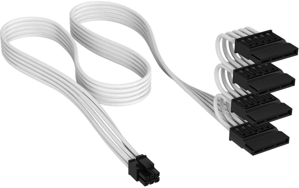 Corsair Premium Ind.Sleeved Serial ATA(SATA) Cable(4 conn) T5 75 cm