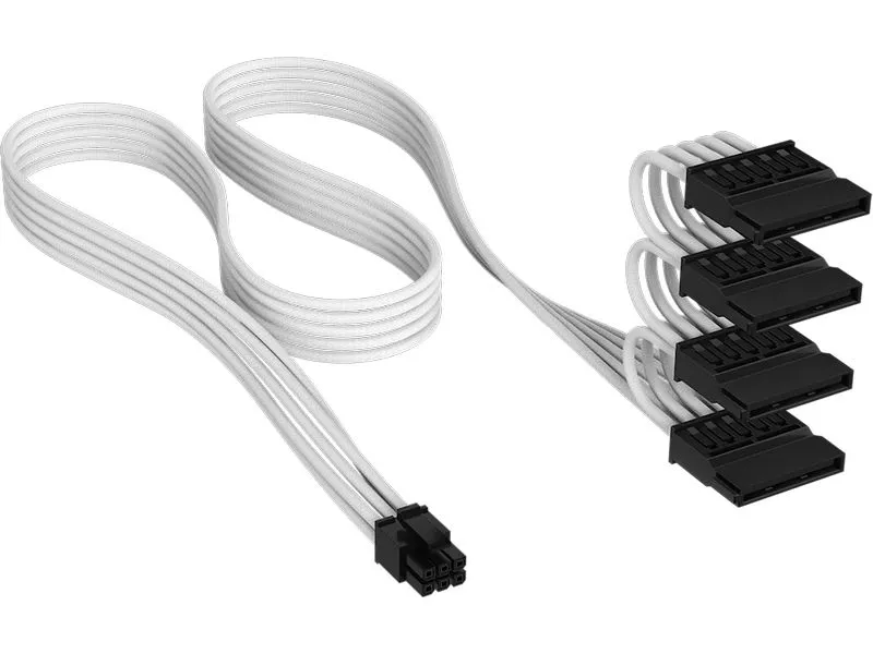 Corsair Premium Ind.Sleeved Serial ATA(SATA) Cable(4 conn) T5 75 cm Corsair Premium Ind.Sleeved Serial ATA(SATA) Cable(4 conn) T5 75 cm