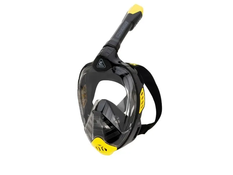 CRESSI Full Face Mask Bali Black/Yellow L/XL CRESSI Full Face Mask Bali Black/Yellow L/XL
