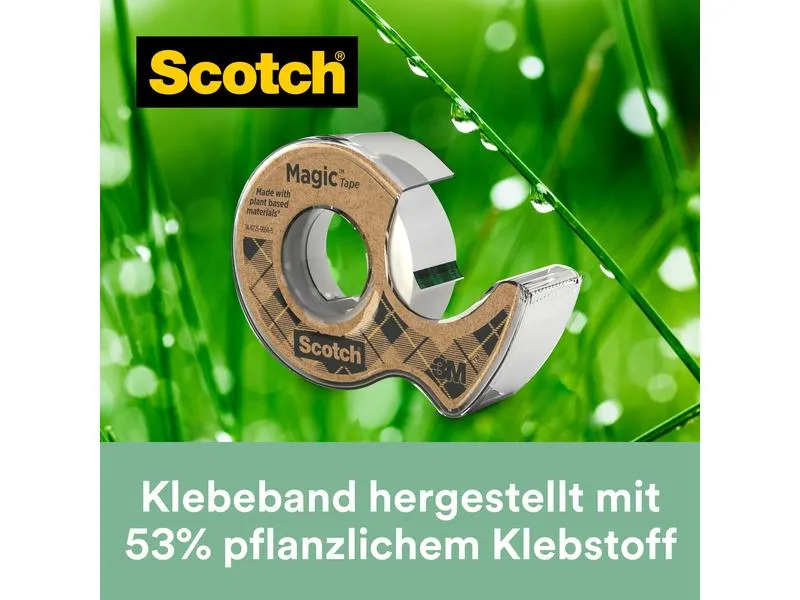 Scotch Handabroller Magic Greener Choice 19 mm x 20 m, 1 Stück