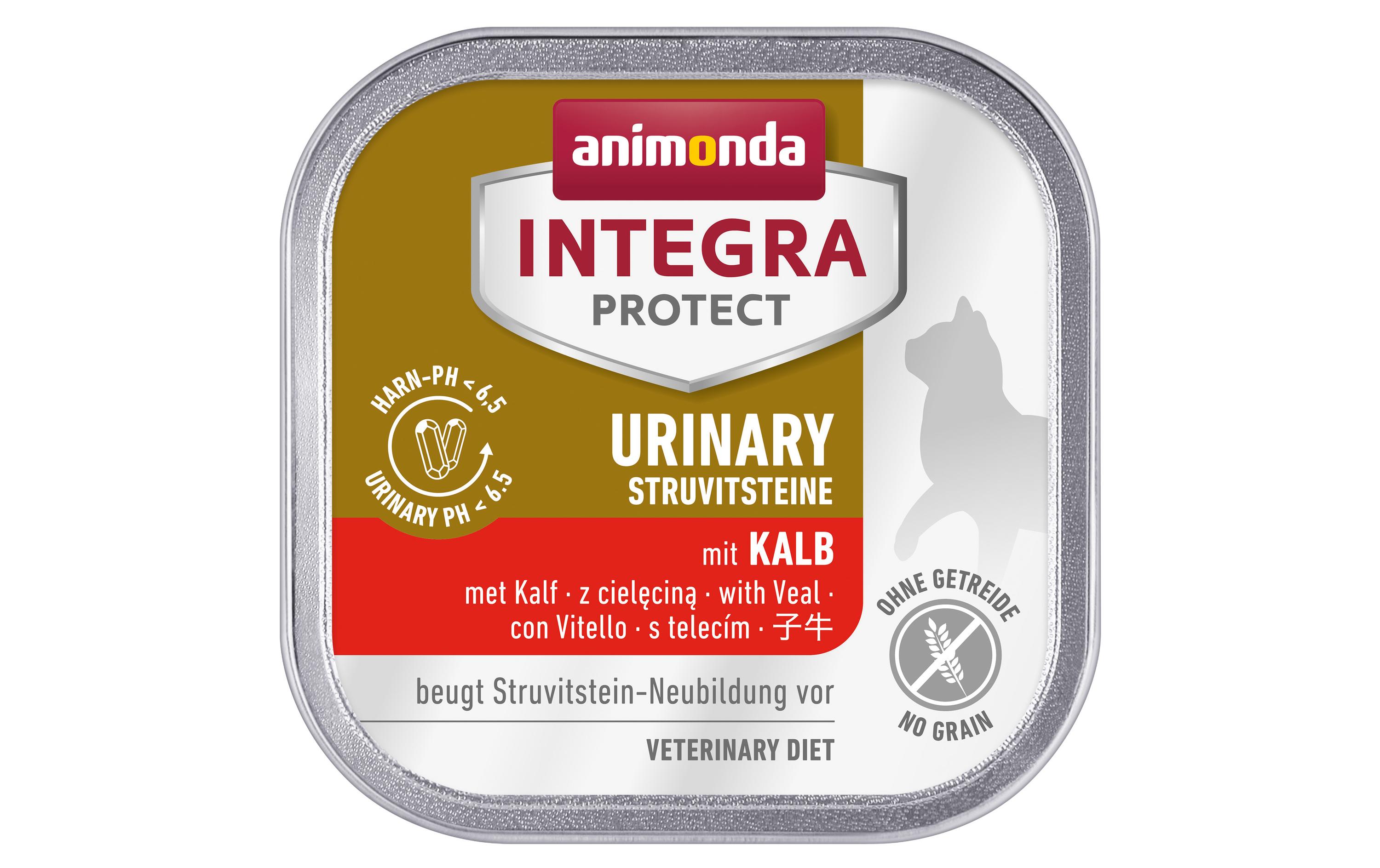 Animonda Integra Protect Nassfutter Urinary Harnsteine Kalb, 100 g Animonda Integra Protect Nassfutter Urinary Harnsteine Kalb, 100 g