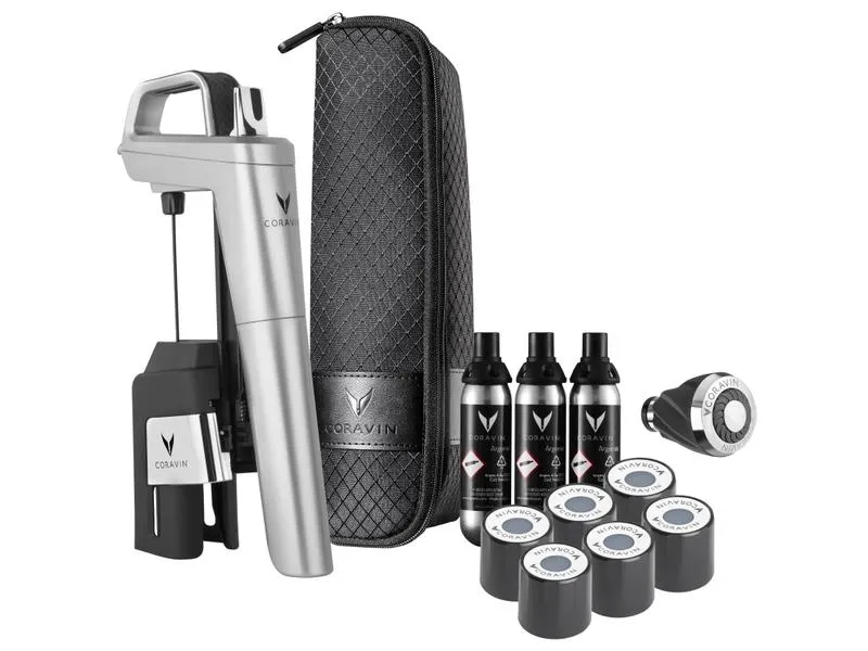 Coravin Weinausgiesser Timeless Six+ 1 Stück, Silber Coravin Weinausgiesser Timeless Six+ 1 Stück, Silber
