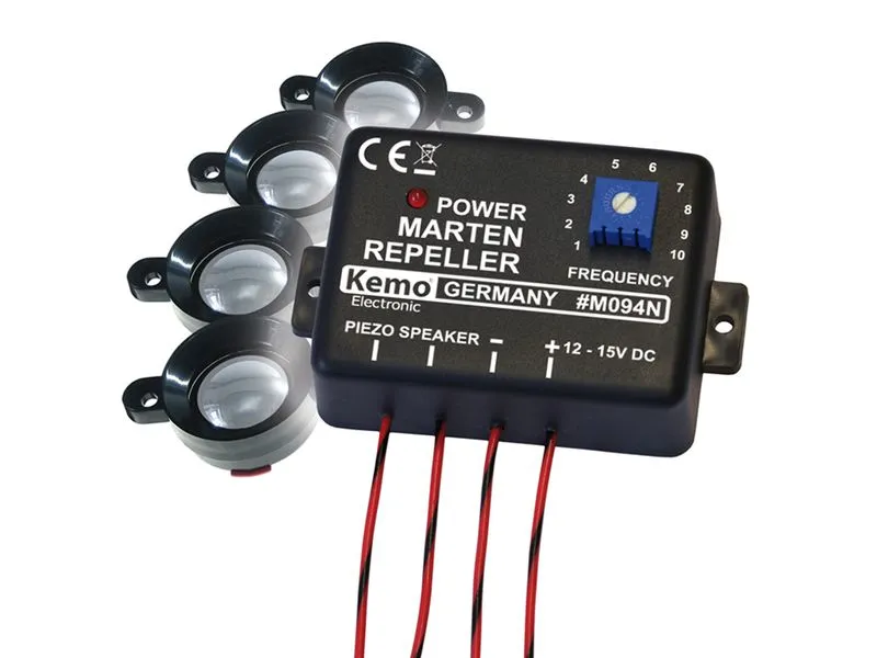 Kemo M094N Marder-Stopper mit 4 Ultraschall-Lautsprechern