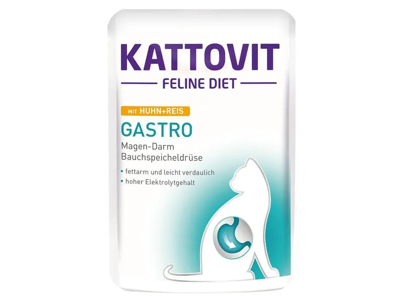 Kattovit Nassfutter Gastro Huhn und Reis, 24 x 85 g Kattovit Nassfutter Gastro Huhn und Reis, 24 x 85 g