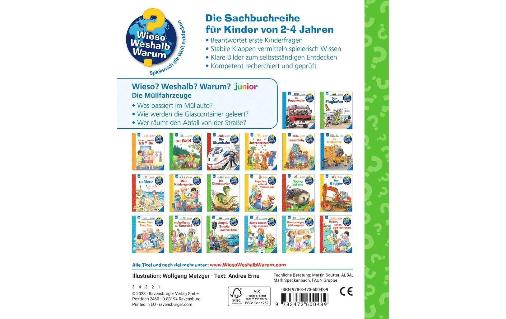 Ravensburger Kinder-Sachbuch WWW Die Müllfahrzeuge