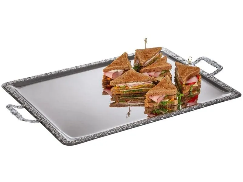 APS Servierplatte Tablett Schöner Essen mit Griff 75 x 44.5 cm