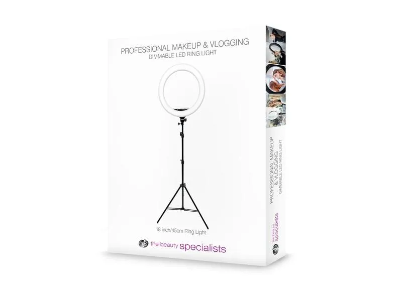 Rio Dimmbares LED Ring Light Make-up & Vlogging RL18 Ø 45 cm Rio Dimmbares LED Ring Light Make-up & Vlogging RL18 Ø 45 cm