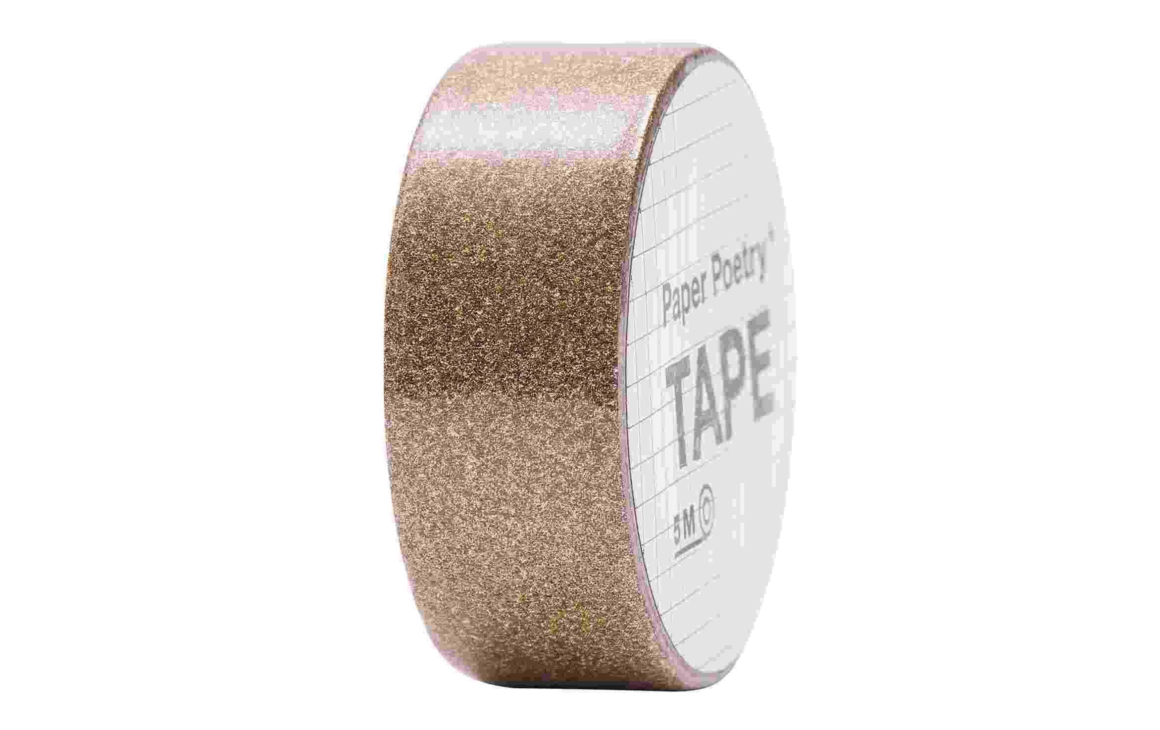 Rico Design Washi Tape Glitzer 1.9 cm x 5 m, Kupfer