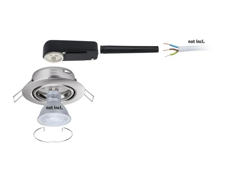 Paulmann Einbauspot LED Base Basisset, GU10, 10 x 10W, Eisen Paulmann Einbauspot LED Base Basisset, GU10, 10 x 10W, Eisen