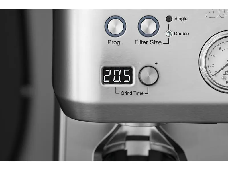 Solis Siebträgermaschine Grind & Infuse Perfetta Silber