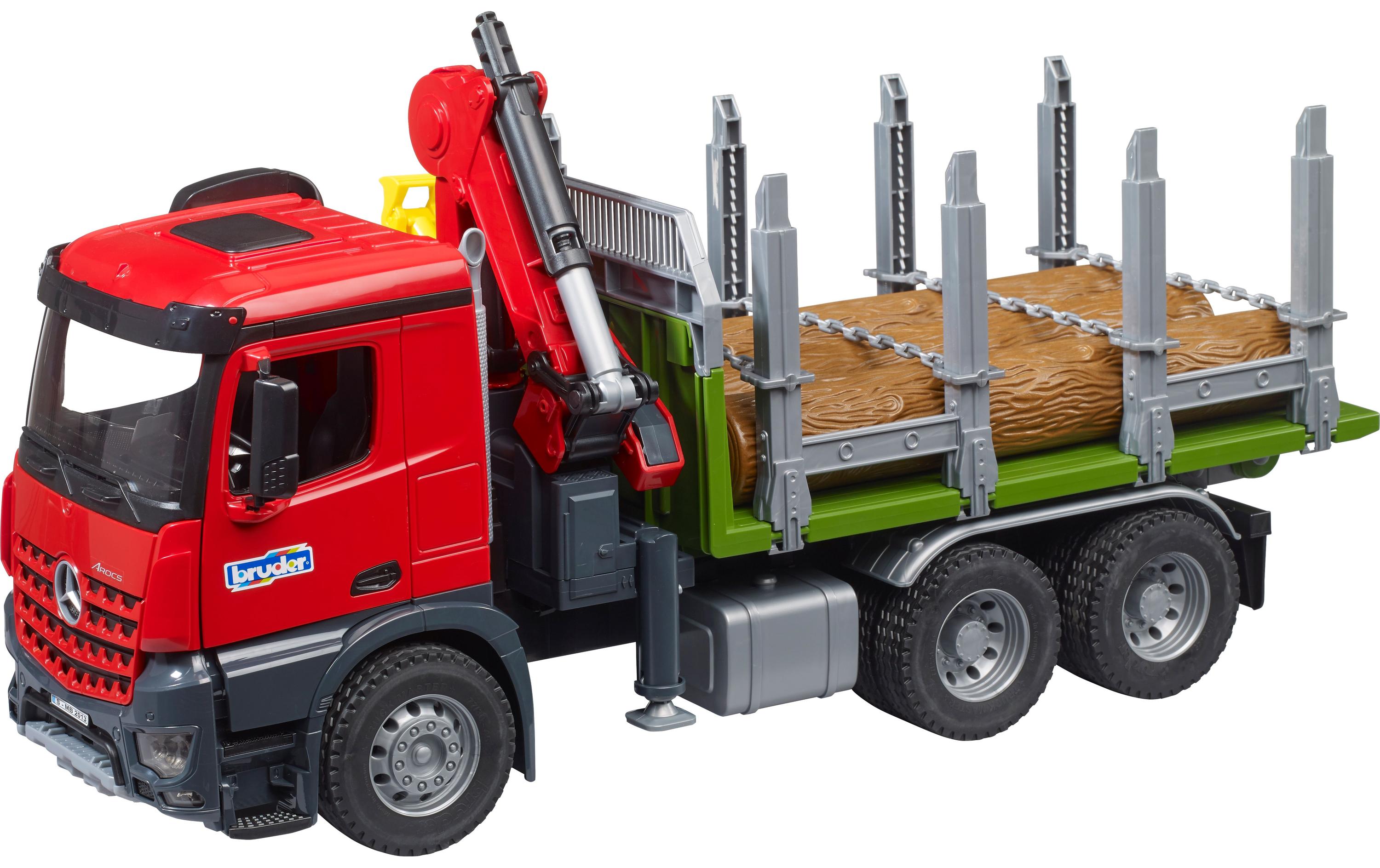 Bruder Spielwaren Arocs Holztransport-LKW