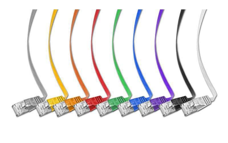 SLIM Slimpatchkabel RJ-45 - RJ-45, Cat 6, UTP, 1 m, Orange